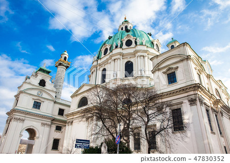 Saint Charles Church in Vienna built on 1737 Saint Charles Church in Vienna built on 1737 47830352
