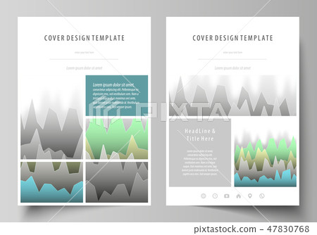 The vector illustration of the editable layout of A4 format covers design templates for brochure The vector illustration of the editable layout of A4 format covers design templates for brochure 47830768