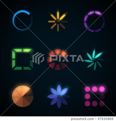 Loading progress bar and preloader vector icons - Stock Illustration ...