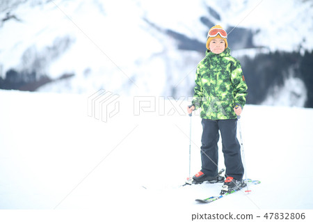 Children enjoy skiing Children enjoy skiing 47832806