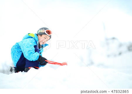 Children enjoying snow Children enjoying snow 47832865