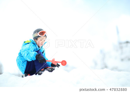 Children enjoying snow Children enjoying snow 47832880