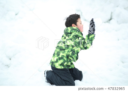 Children enjoying snow Children enjoying snow 47832965