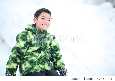 Children enjoying snow Children enjoying snow 47832983