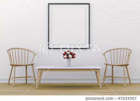 living Interior room mockup blank poster. living Interior room mockup blank poster. 47834307