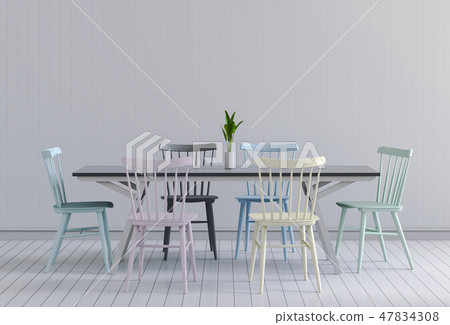 neutral interior with table chairs neutral interior with table chairs 47834308