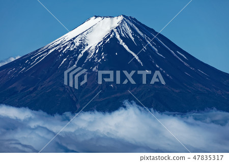 Mt. Fuji seen from the Daiboshisato Pass 47835317