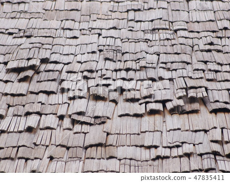 bamboo wooden roof works detail of THAI, TAI house 47835411