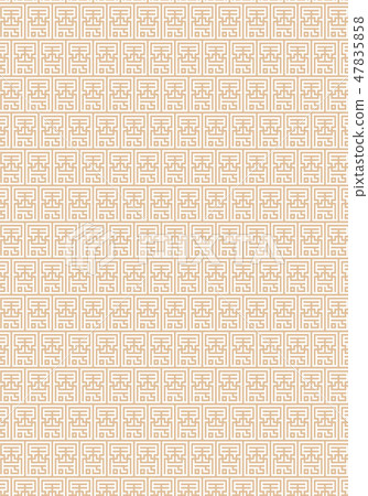 Graphic pattern of Korean traditional patterns in modern pastel tones 47835858