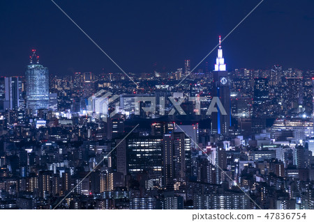 東京夜景城市景觀DoCoMo塔 47836754