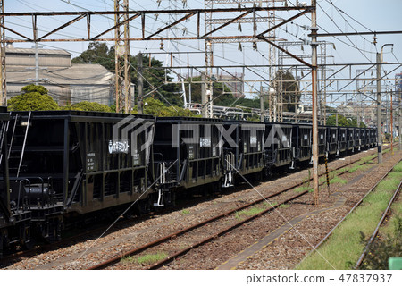 Hoki 10000 Type Freight Car at Ogimachi Station Hoki 10000 Type Freight Car at Ogimachi Station 47837937