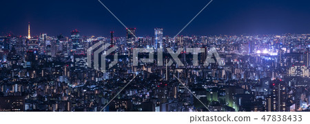 東京夜視圖六本木城市景觀 47838433
