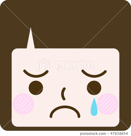 面部表情方形標記傳染媒介顏色啼聲 47838654
