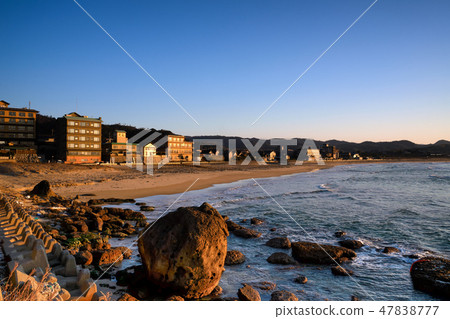 Evening scenery of Kyotango Amino Town sunset gigaura Evening scenery of Kyotango Amino Town sunset gigaura 47838777