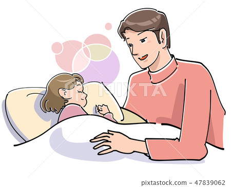 Father who sleeps well Father who sleeps well 47839062