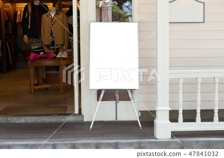 Large blank billboard on a street wall Large blank billboard on a street wall 47841032