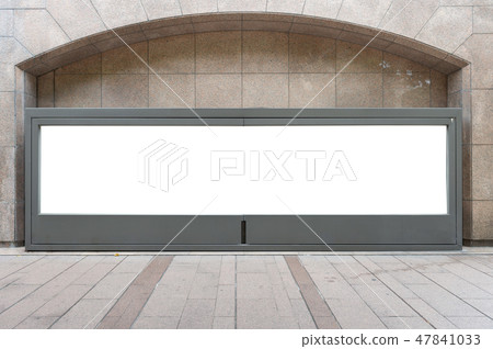 Large blank billboard on a street wall Large blank billboard on a street wall 47841033