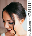 Portrait of pretty laughing bride 47841114