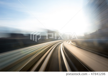 Speed motion in urban highway road tunnel 47841206