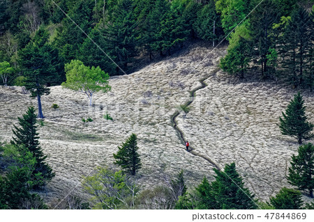 登山者在Great Bodhisattc Ring / Wolpea附近 登山者在Great Bodhisattc Ring / Wolpea附近 47844869