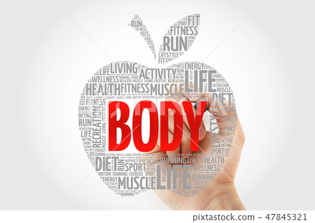 BODY apple word cloud with marker BODY apple word cloud with marker 47845321
