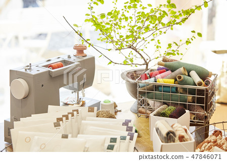 線程,故障,縫紉機 線程,故障,縫紉機 47846071