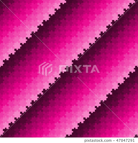 Pink seamless striped puzzle pattern 47847291