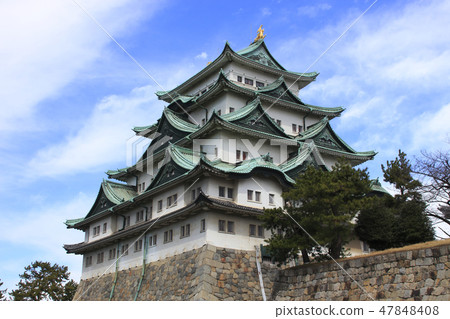 在名古屋城堡 在名古屋城堡 47848408