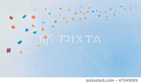 Water sky and confetti Water sky and confetti 47849089