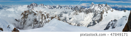 Mountain view from Aiguille du Midi Mount 47849171