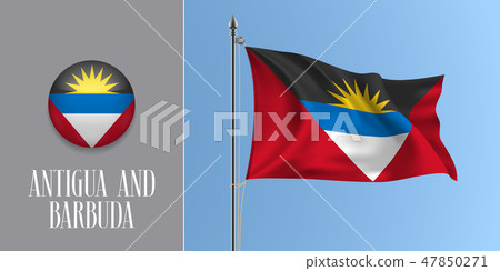 Antigua and Barbuda flag vector illustration Antigua and Barbuda flag vector illustration 47850271