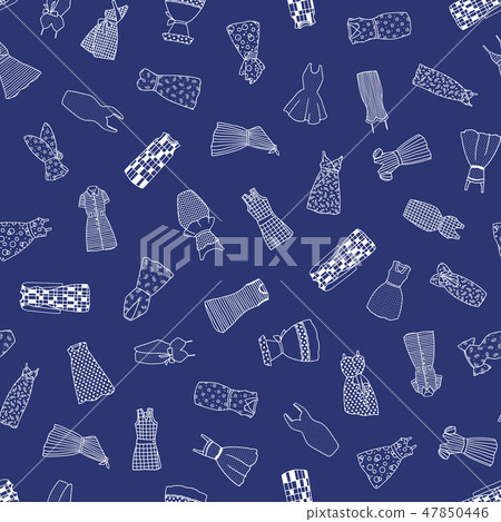 Illustration pattern of women's clothing, Illustration pattern of women's clothing, 47850446