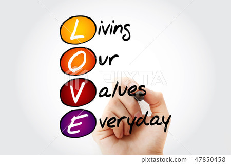 Living Our Values Everyday, acronym Living Our Values Everyday, acronym 47850458