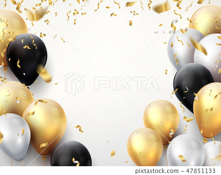 Celebration Banner Happy Birthday Party Stock Illustration