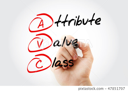 Hand writing Attribute Value Class with marker 47851707