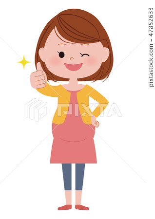 Pregnant woman good sign Pregnant woman good sign 47852633