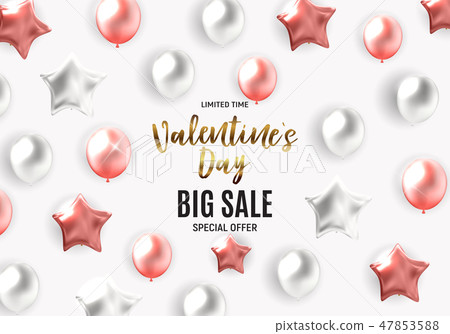 Valentine's Day Love and Feelings Sale Background 47853588