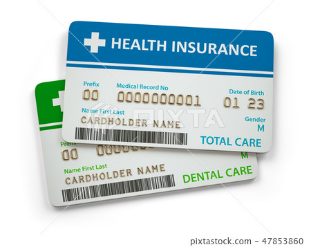 Health Insurance cards total and dental care -插圖素材 [47853860] - PIXTA圖庫