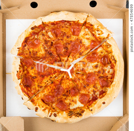 Pepperoni or Diabola Pizza with Salami Pepperoni or Diabola Pizza with Salami 47854699