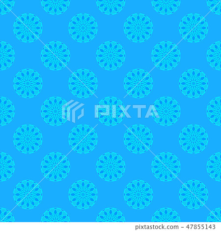 Floral pattern on the light blue background Floral pattern on the light blue background 47855143