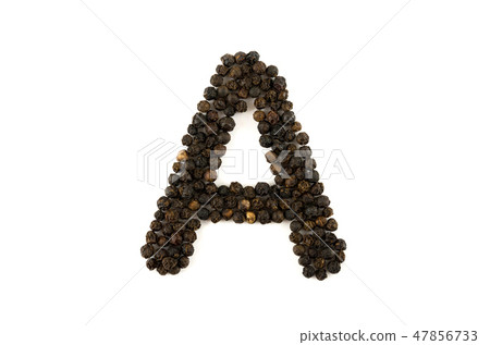 黑胡椒字母表A. 黑胡椒字母表A. 47856733