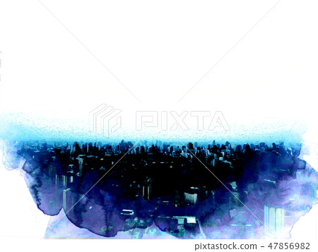 Abstract Beautiful building city watercolor paint. Abstract Beautiful building city watercolor paint. 47856982