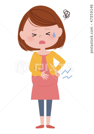 Pregnant woman sickness low back pain Pregnant woman sickness low back pain 47859146