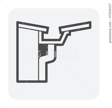 gutter drainage icon gutter drainage icon 47859437