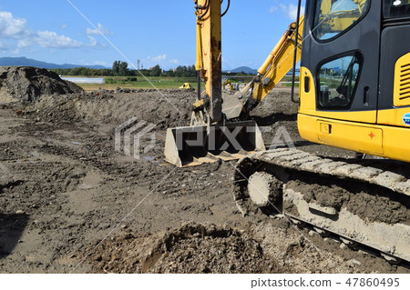 Construction site construction machine Construction site construction machine 47860495