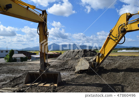 Construction site construction machine Construction site construction machine 47860496