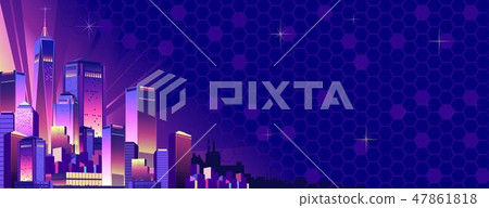 Night Neon City Night Neon City 47861818