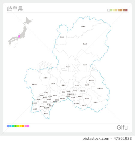 岐阜縣（市町村）地圖 47861928