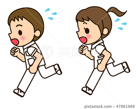 Nurse clothes men and women rush - Stock Illustration [47861989] - PIXTA