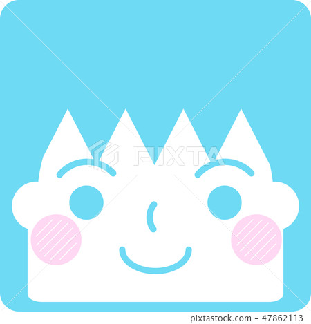 Facial expression face square icon Vector color smile 47862113
